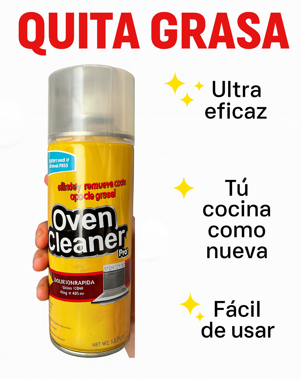 Oven Cleaner - Limpiador Quita grasa